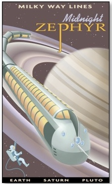 Illustration for article titled Retro Posters Invite You To Fly The Friendly Skies Of Space